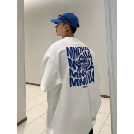 100% Cotton Loose Fit Print T-Shirt for Men - Soft, Breathable, Crew Neck, Short Sleeve, Regular Length, Casual Weekend Tee - Perfect for Daily Outdoor Activities