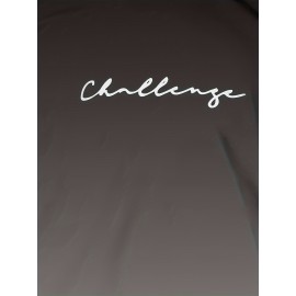 Mens Summer 3D Script Print T-Shirt - Breathable Crew Neck Tee with Slight Stretch, Polyester Blend Fabric, Regular Fit, and Casual Short Sleeve Design - Perfect for Outdoor Activities