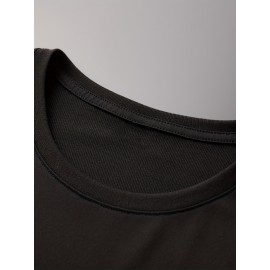 Eagle Print Mens T-Shirt - Fashionable Streetwear - Comfortable Stretch Fit - Classic Round Neck - Perfect for Summer & Fall