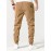 1pc Men'S Casual Polyester Drawstring Sweatpants, Solid Color, Regular Fit, Street Style with Pockets