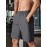 Men's Breathable Quick-Dry Casual Shorts with Zipper Pocket - Perfect for Fitness & Leisure, Machine Washable